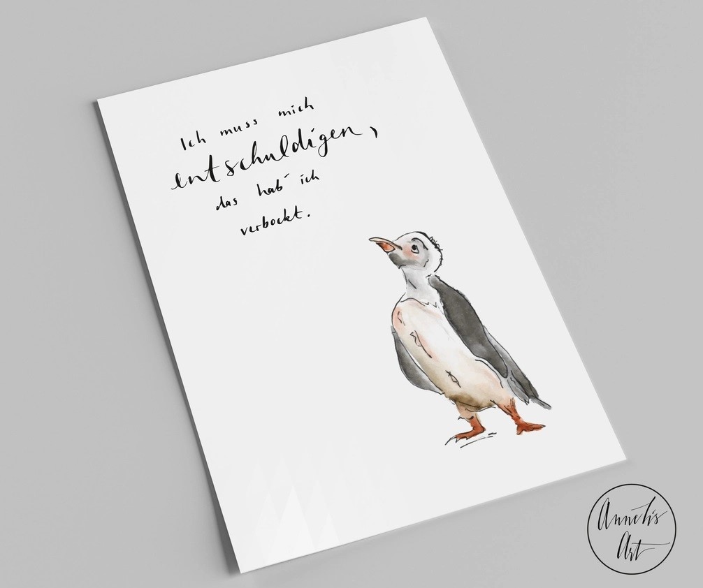 Entschuldigungskarten